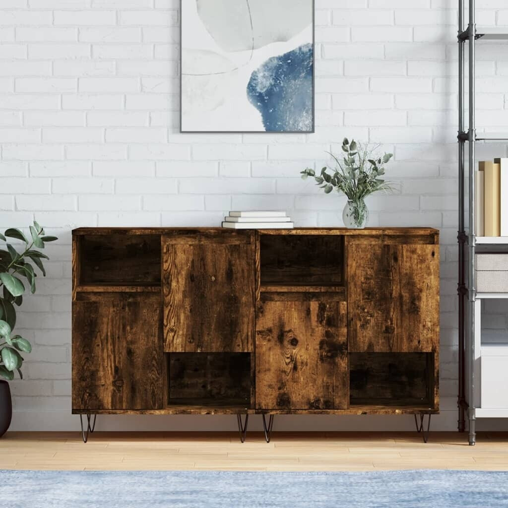 vidaXL Sideboards 2 pcs. wood material 120x70cm (3190130)