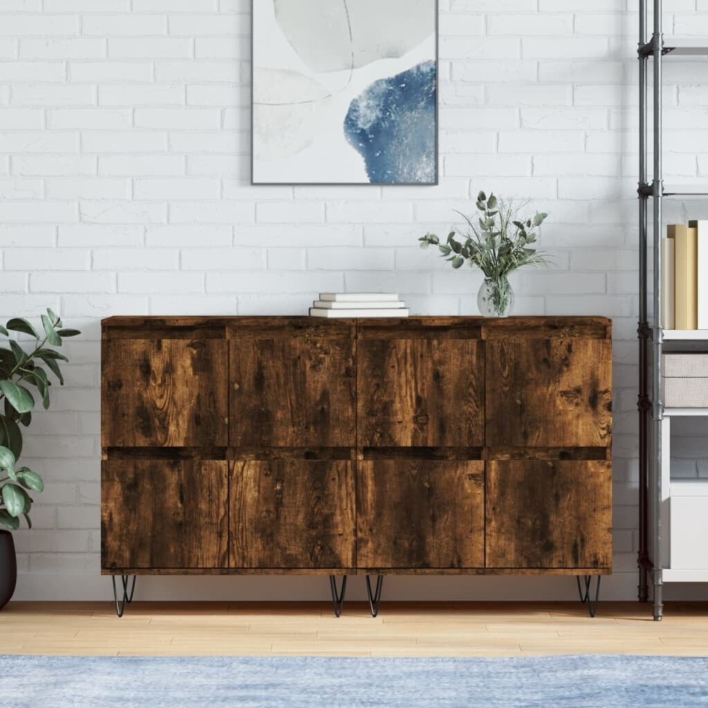 vidaXL Sideboards 2 pcs. wood material 120x70cm (3190178)