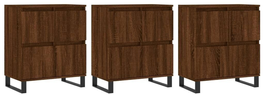 vidaXL Sideboards 3 pcs. wood material 180x70cm (3190212)