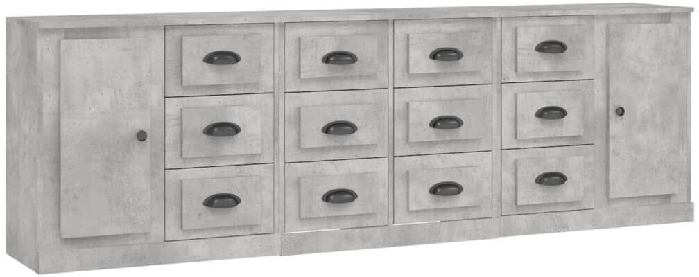 vidaXL Sideboards 3 pieces. Wood material 70x67.5cm (3185291)