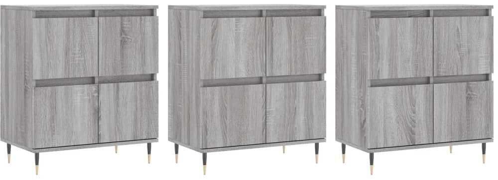 vidaXL Sideboards 3 pcs. wood material 180x70cm (3190195)