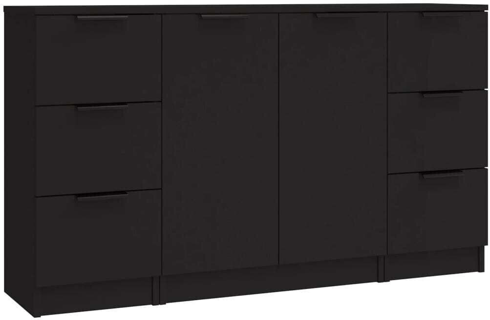 vidaXL Sideboards 3 pcs. wood material 30x70cm (3115837)