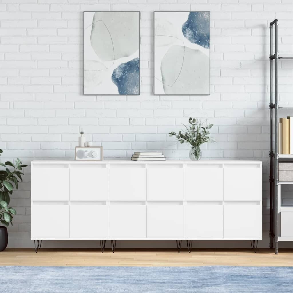 vidaXL Sideboards 3 pcs. wood material 180x70cm (3190197)