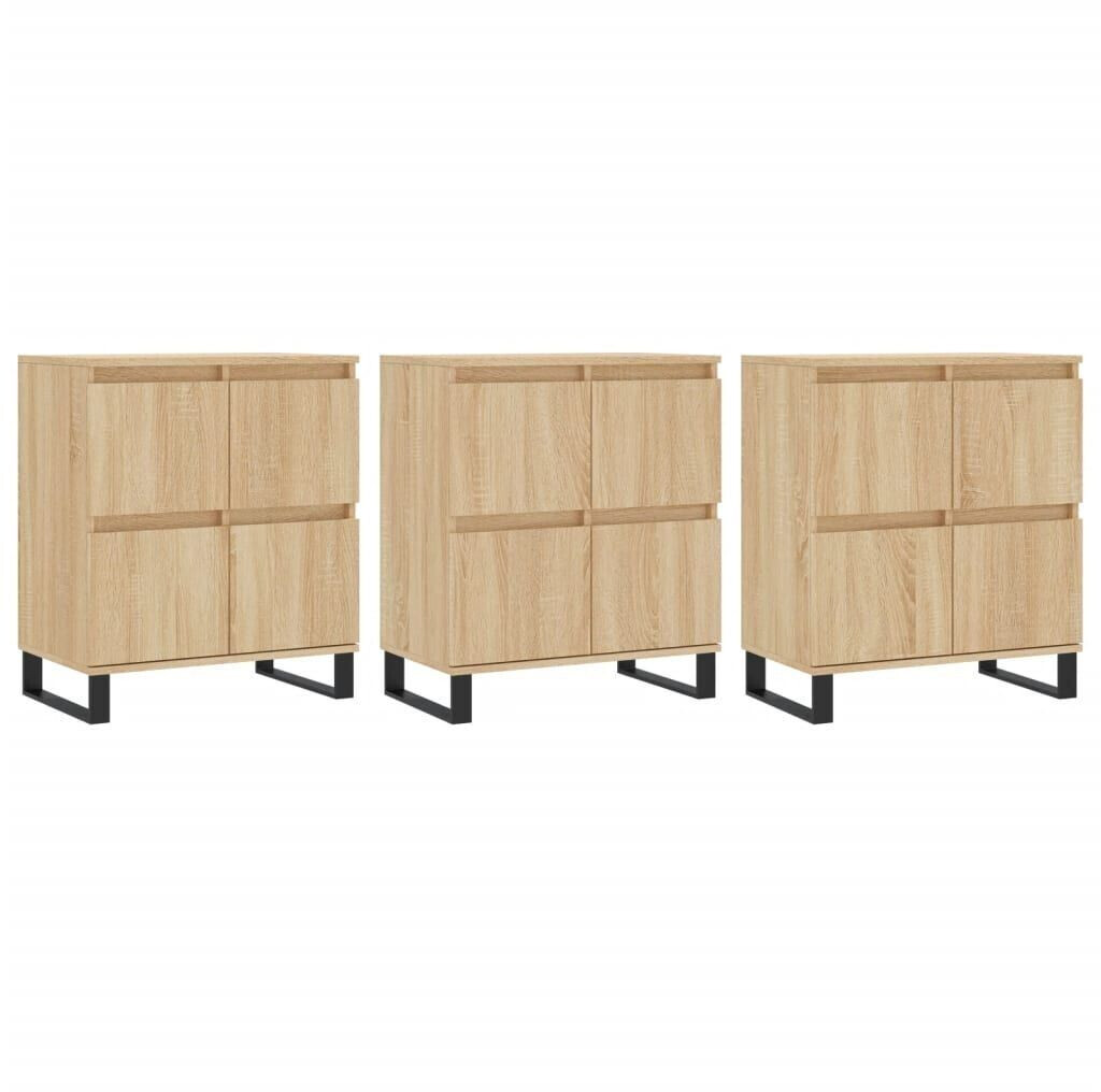 vidaXL Sideboards 3 pcs. wood material 180x70cm (3190208)