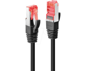 Lindy Patch-Kabel 1,0m SFTP PiMF CAT 6e glatt Schwarz (47777)