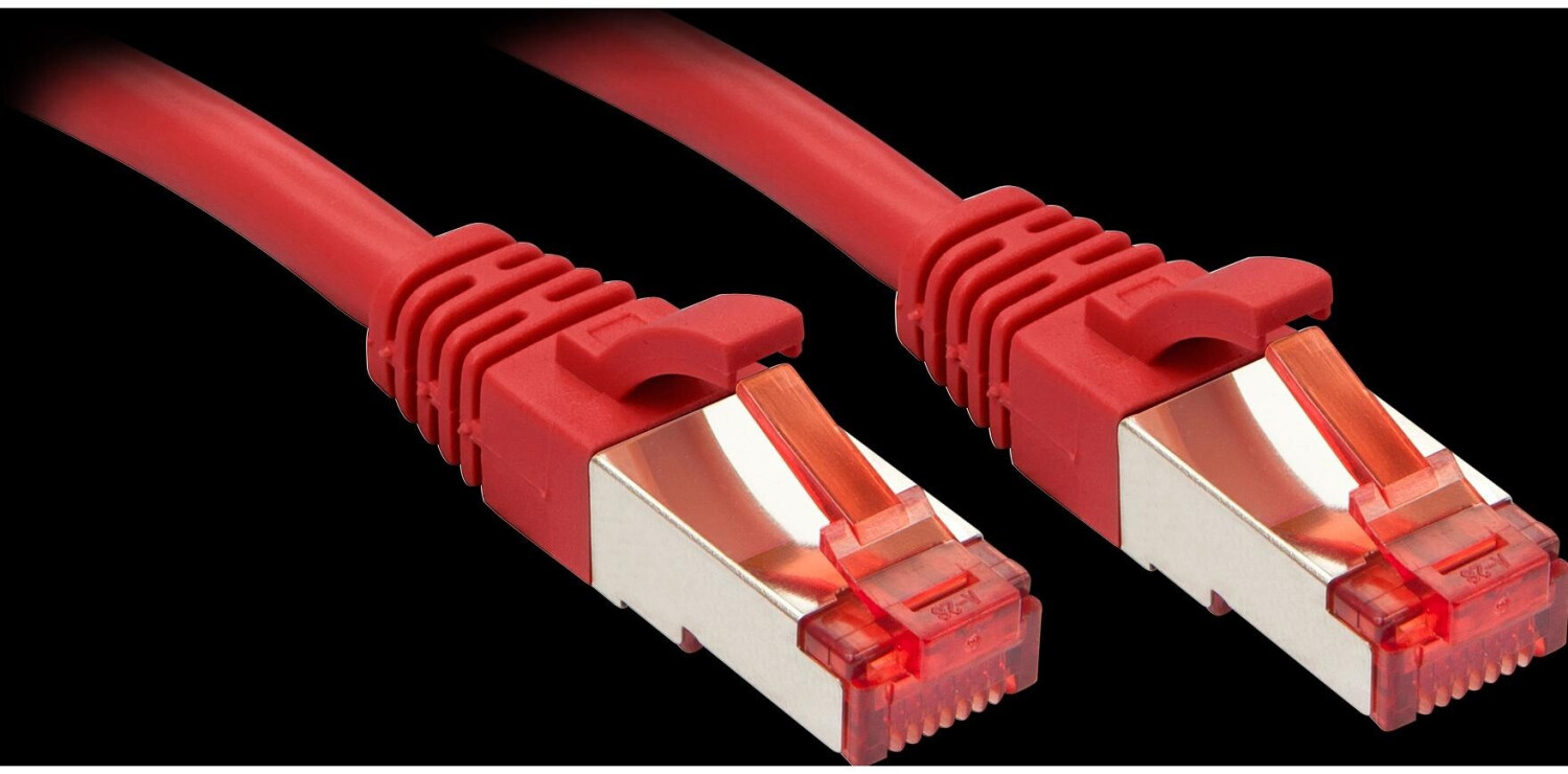 Lindy Patch-Kabel 30cm SFTP PiMF CAT 6 gepresst glatt Rot (47730)