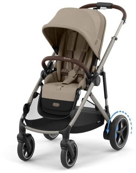 Cybex eGazelle S châssis taupe et siège Almond Beige