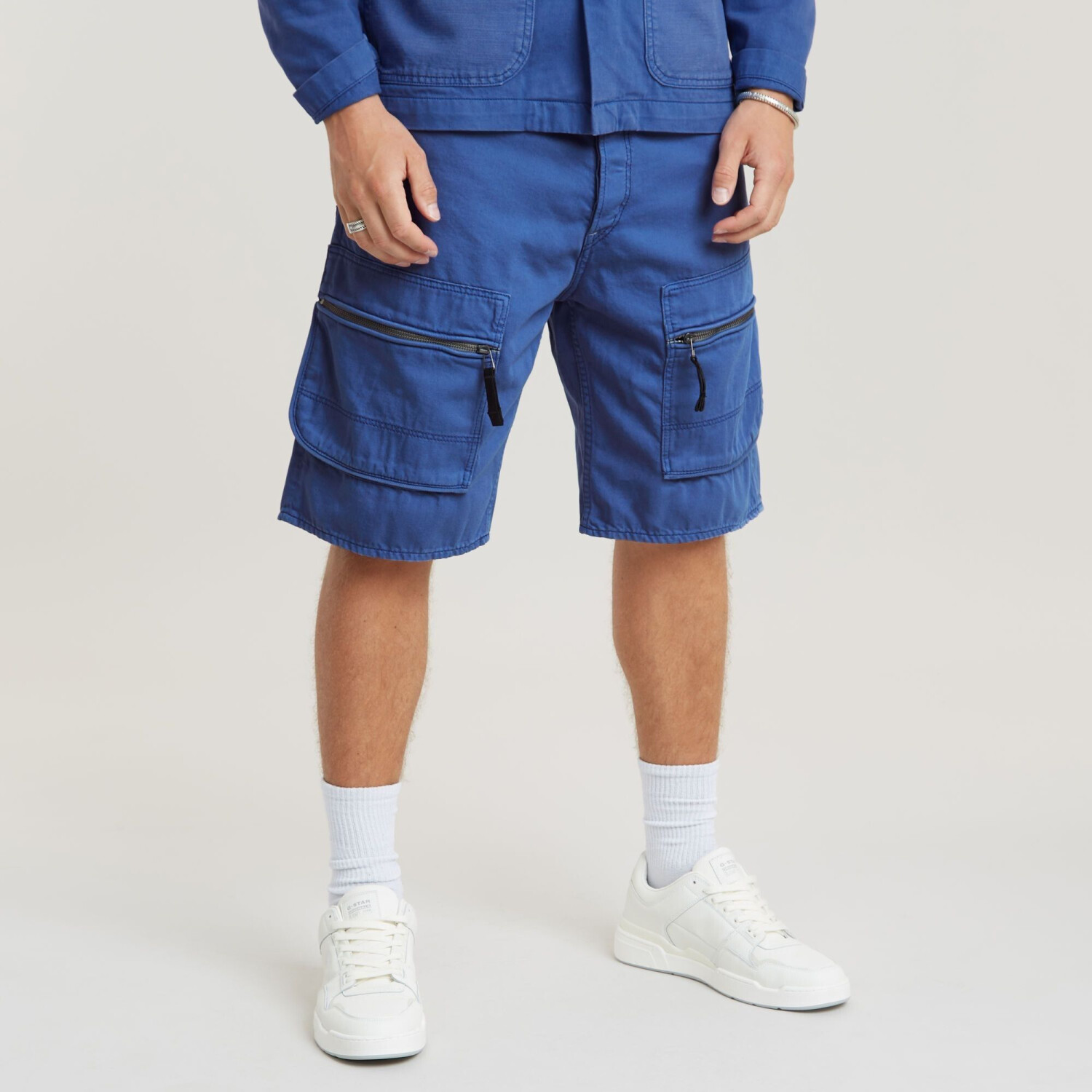 G-Star Denim Cargo Loose Shorts (D24442-D551-G336) medium blue ab 