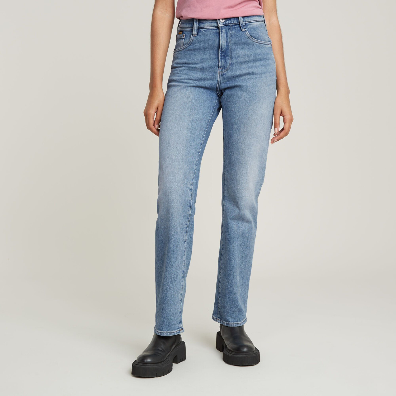 G-Star Viktoria High Straight Jeans (D23959) vintage olympic blue