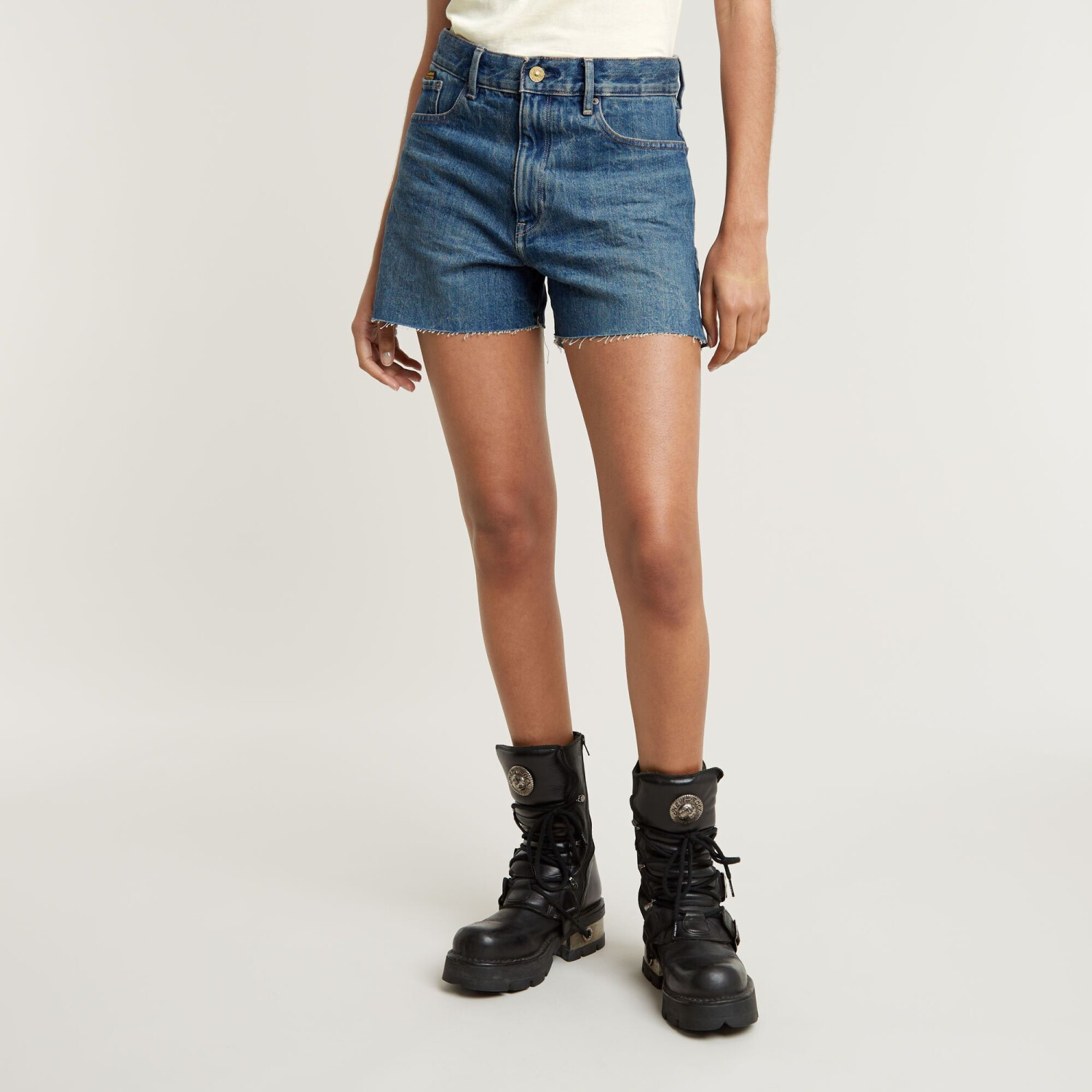G-Star High Shorts Split (D24383-D499) antique faded spear blue