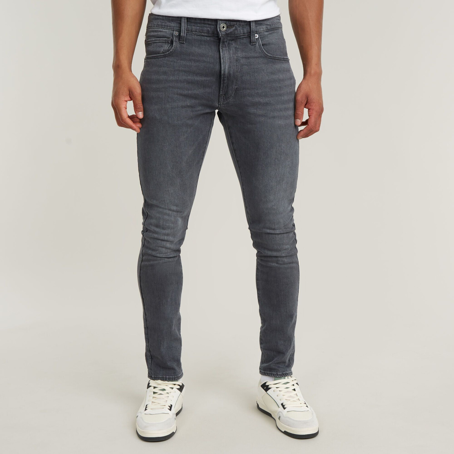 G-Star 3301 Skinny Jeans (51000) faded black magnet D624