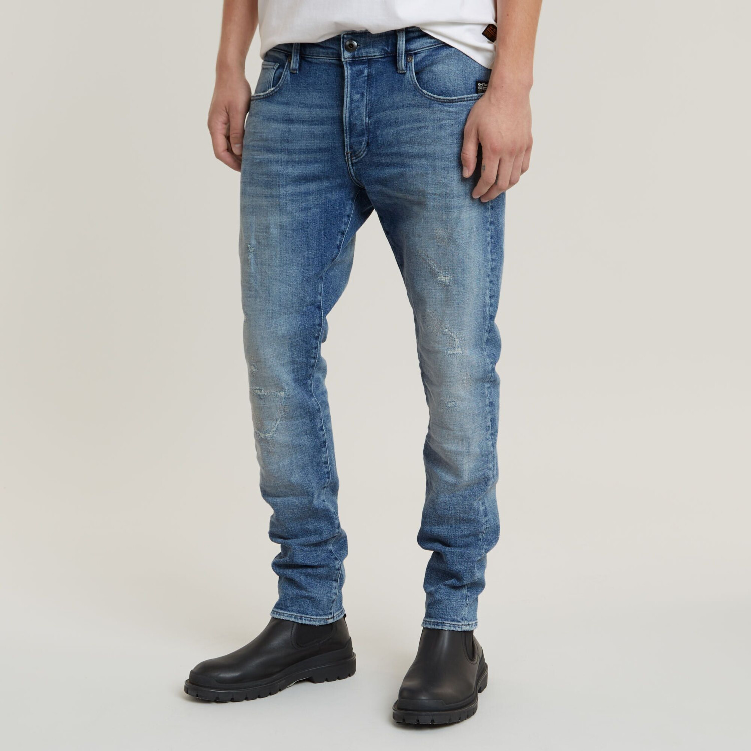 G-Star 3301 Slim Jeans (51001) sun faded blue donau restored