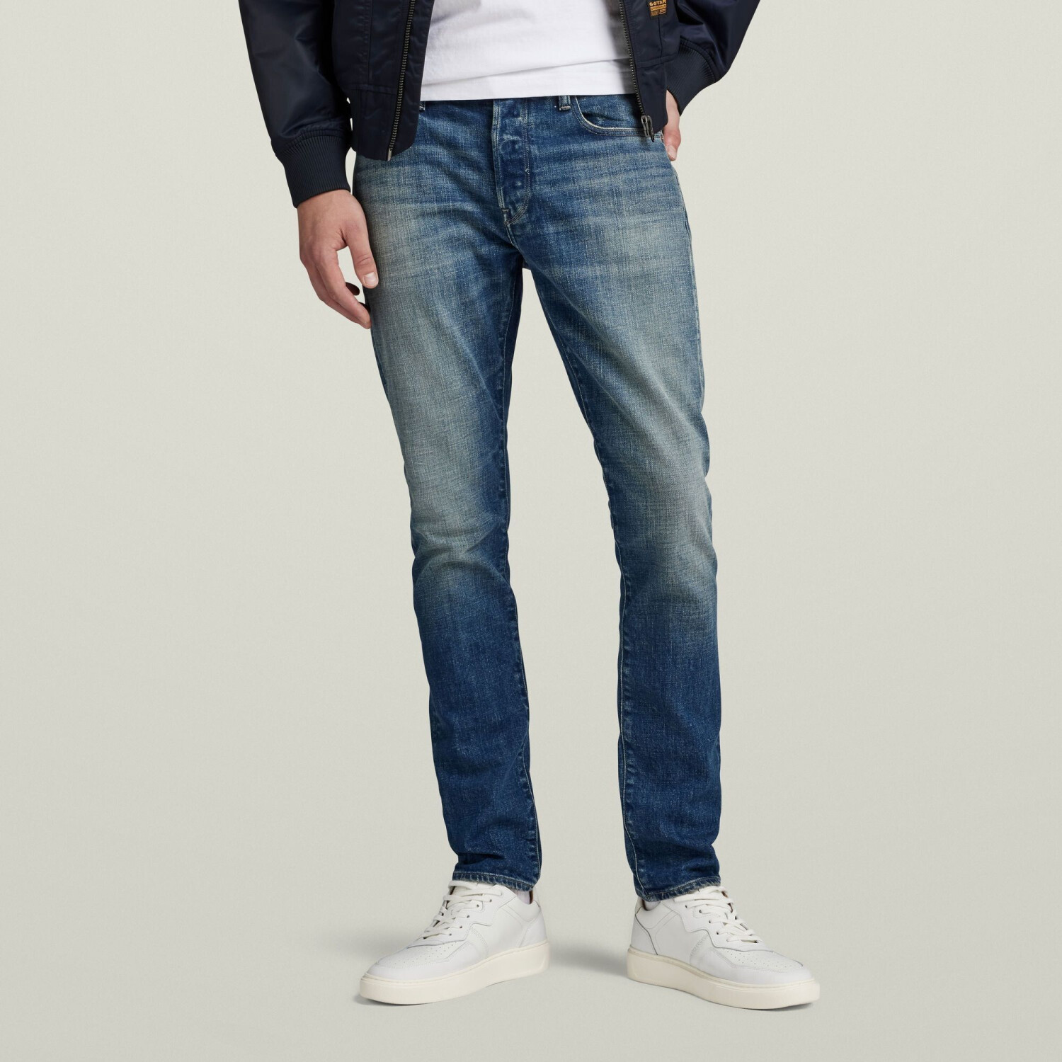 G-Star 3301 Slim Jeans worn in erosion