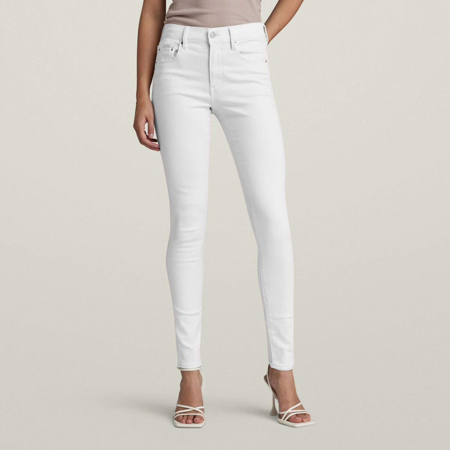 G-Star 3301 Skinny Jeans (D05175) paper white