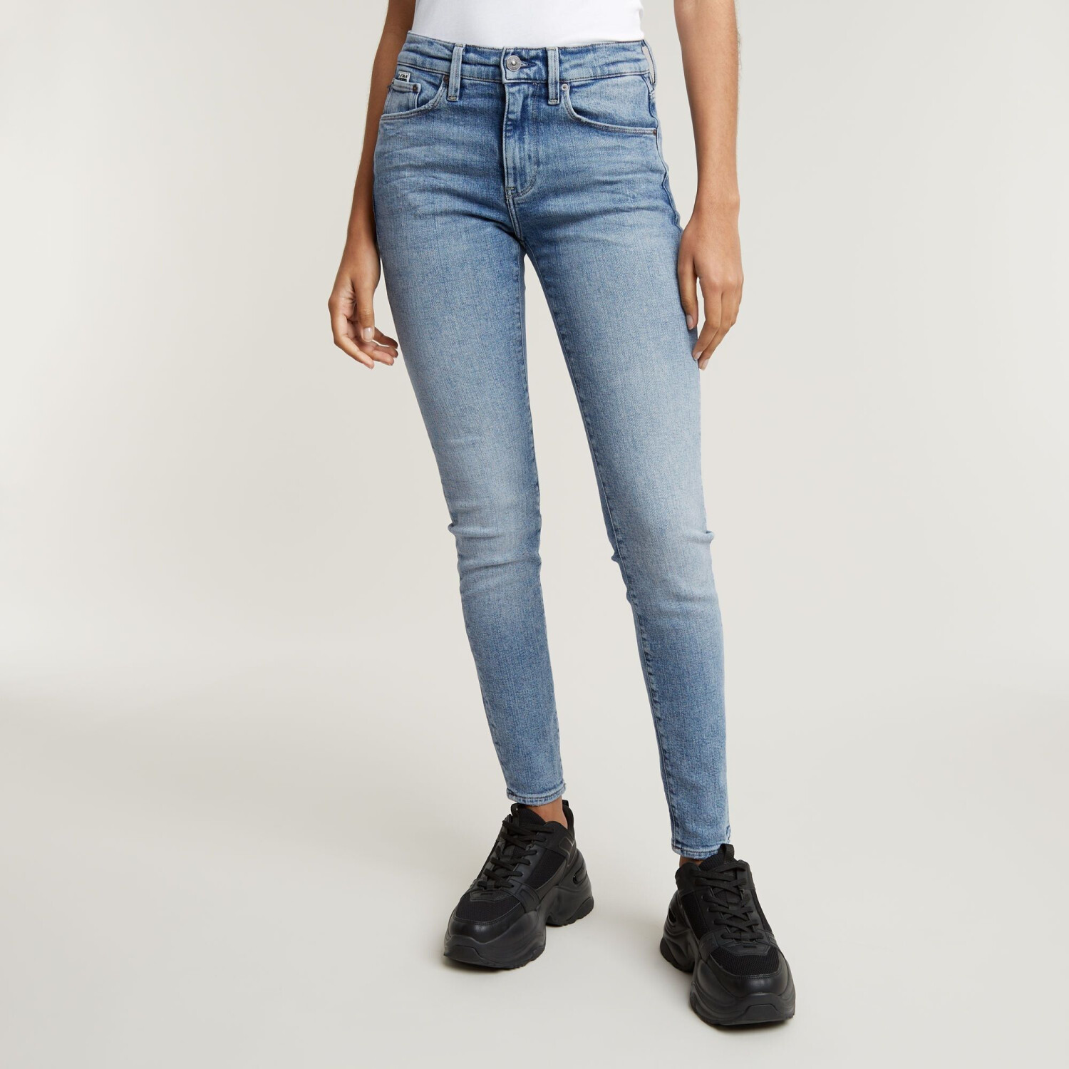 G-Star 3301 Skinny Jeans (D05175) sun faded blue donau