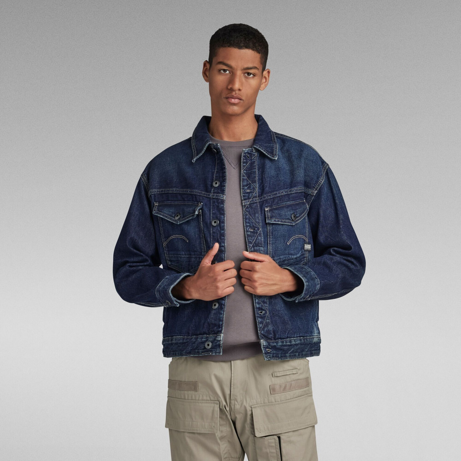 G-Star Dakota Jacket (D23593) worn in himalayan blue