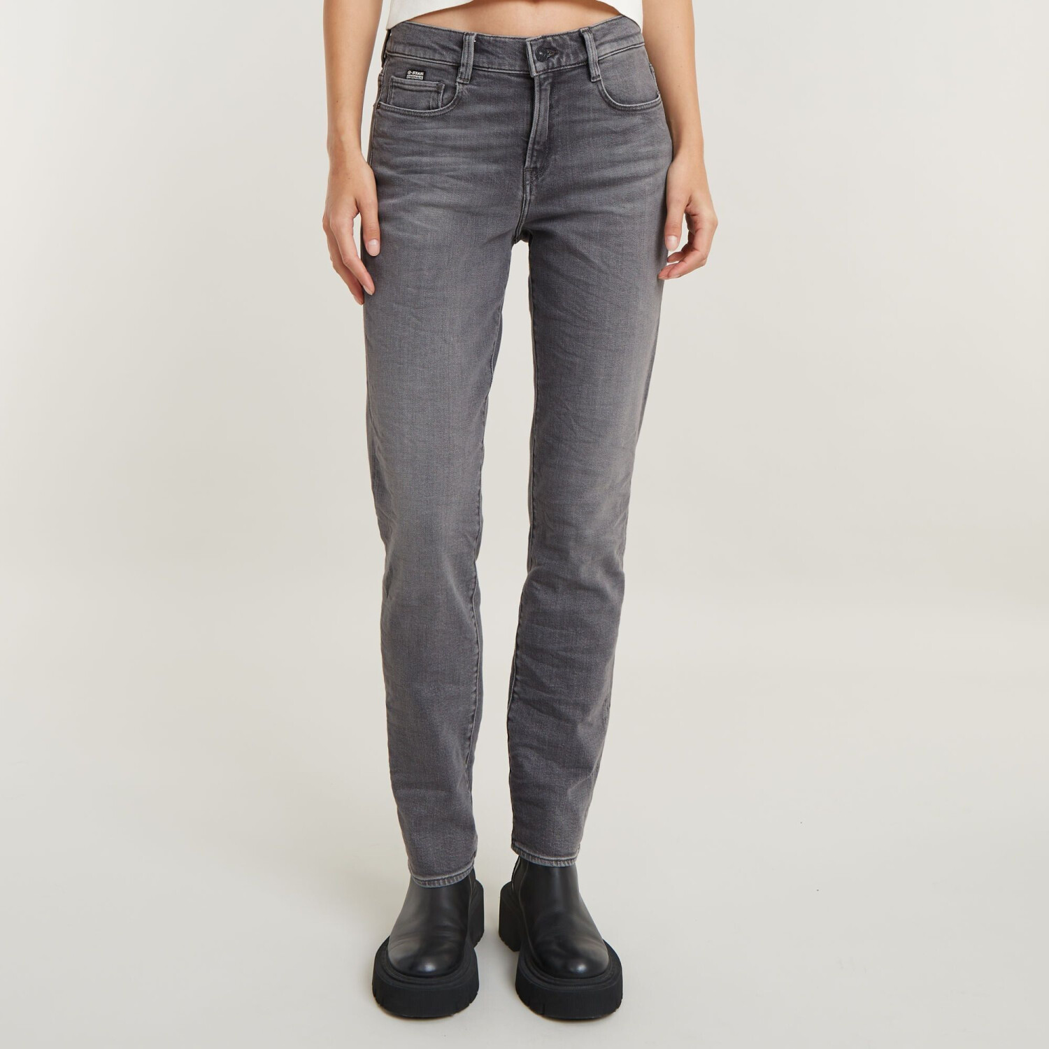 G-Star Ace 2.0 Slim Straight Jeans (D23638) sun faded plata grey
