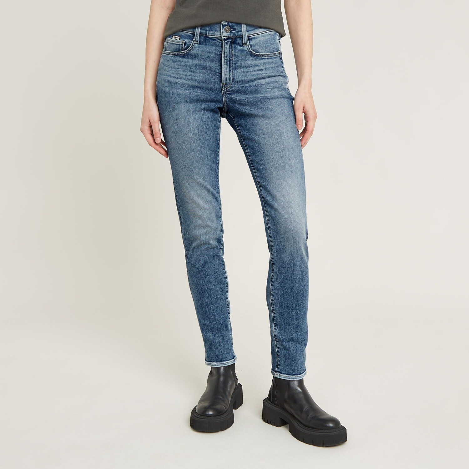 G-Star Ace 2.0 Slim Straight Jeans (D23638) sun faded ice nuclei