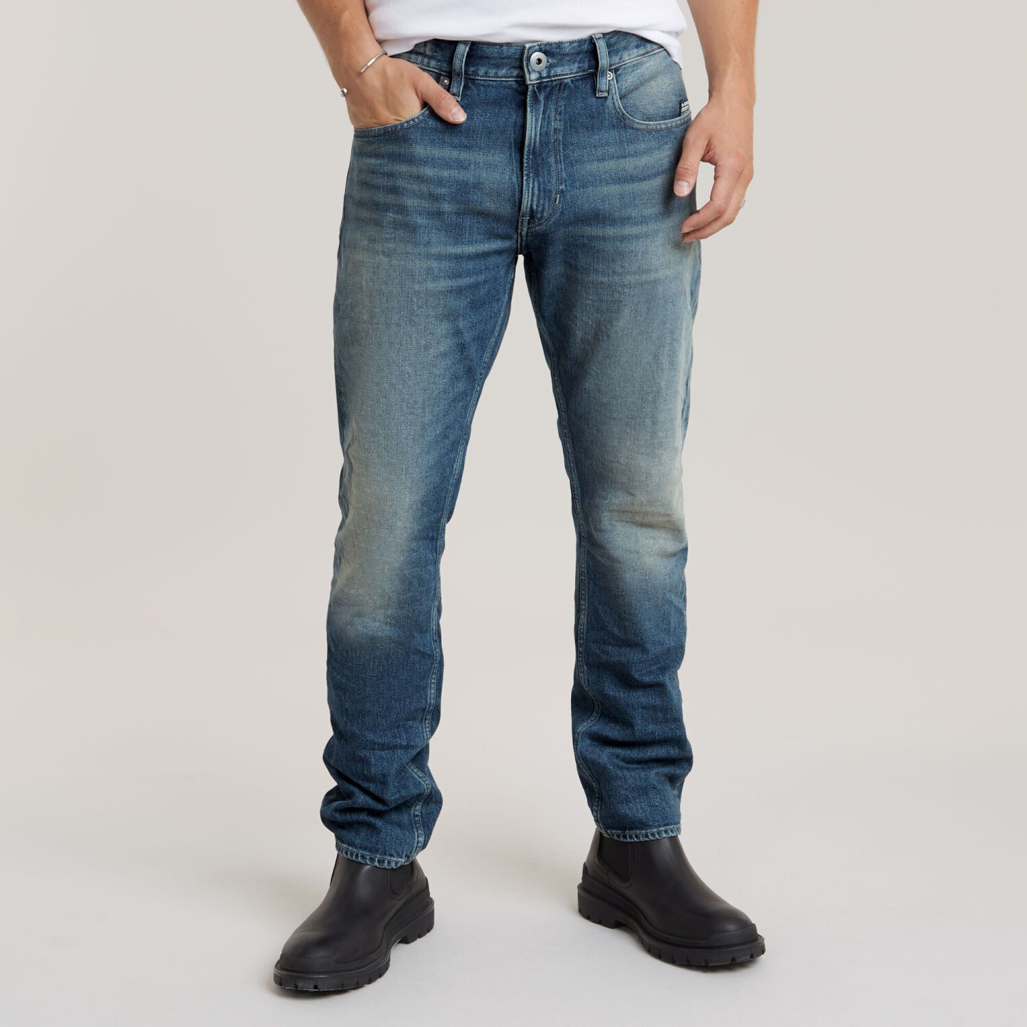 G-Star Mosa Straight Jeans (D23692) antique faded lago blue
