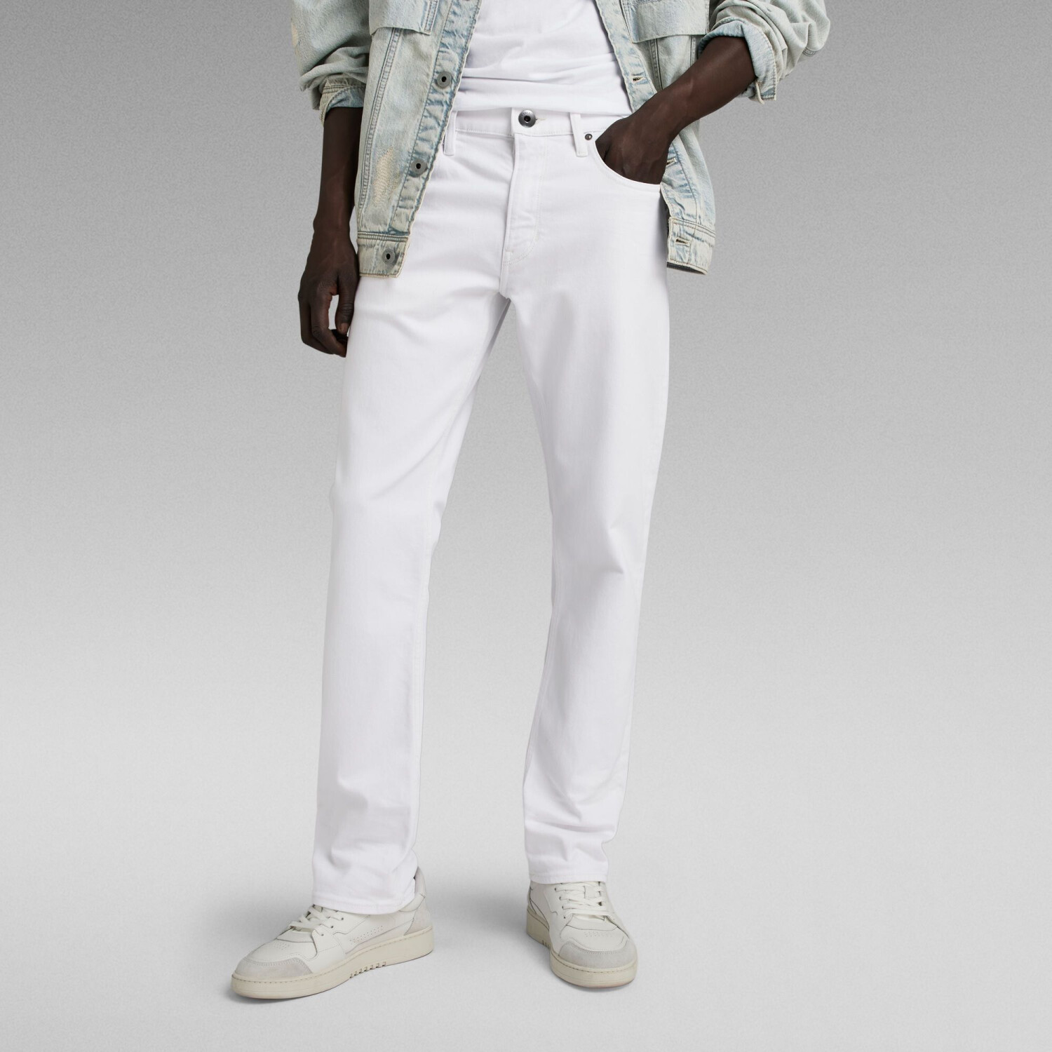 G-Star Mosa Straight Jeans (D23692) paper white