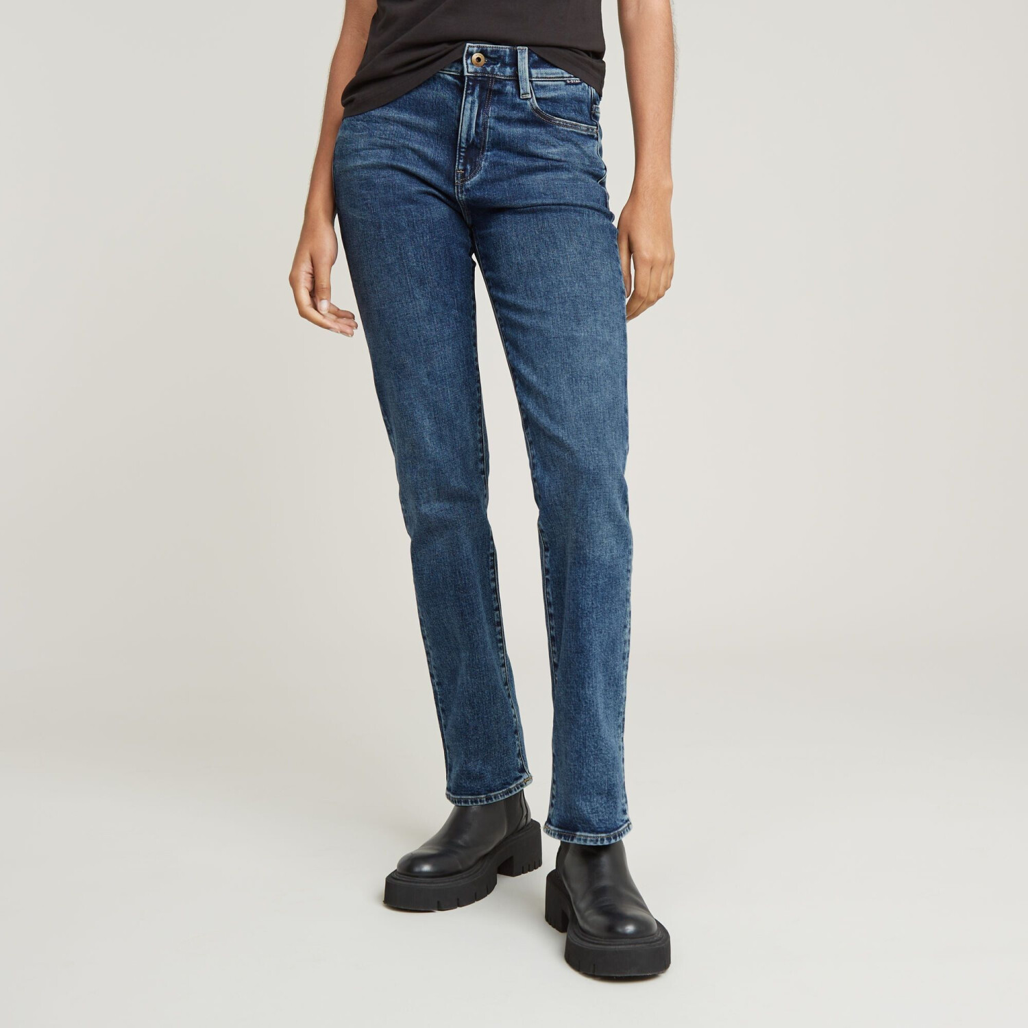 G-Star Strace Straight Jeans (D23951) antique faded orinoco blue