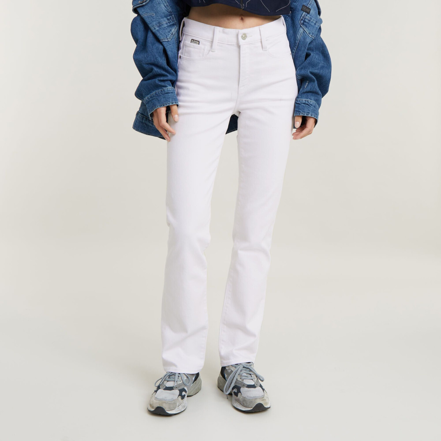 G-Star Strace Straight Jeans (D23951) paper white