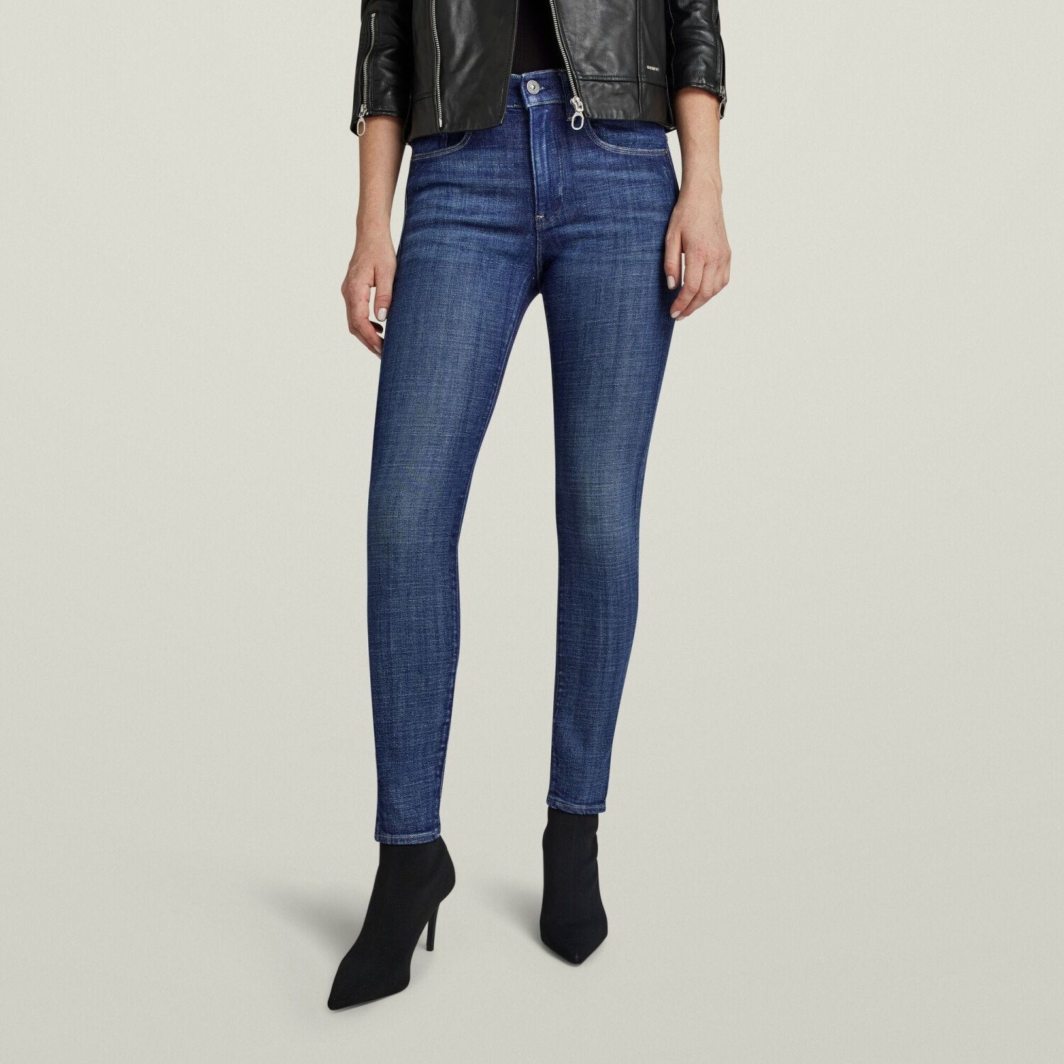 G-Star Lhana Skinny Split Jeans (D24356) faded blue copen