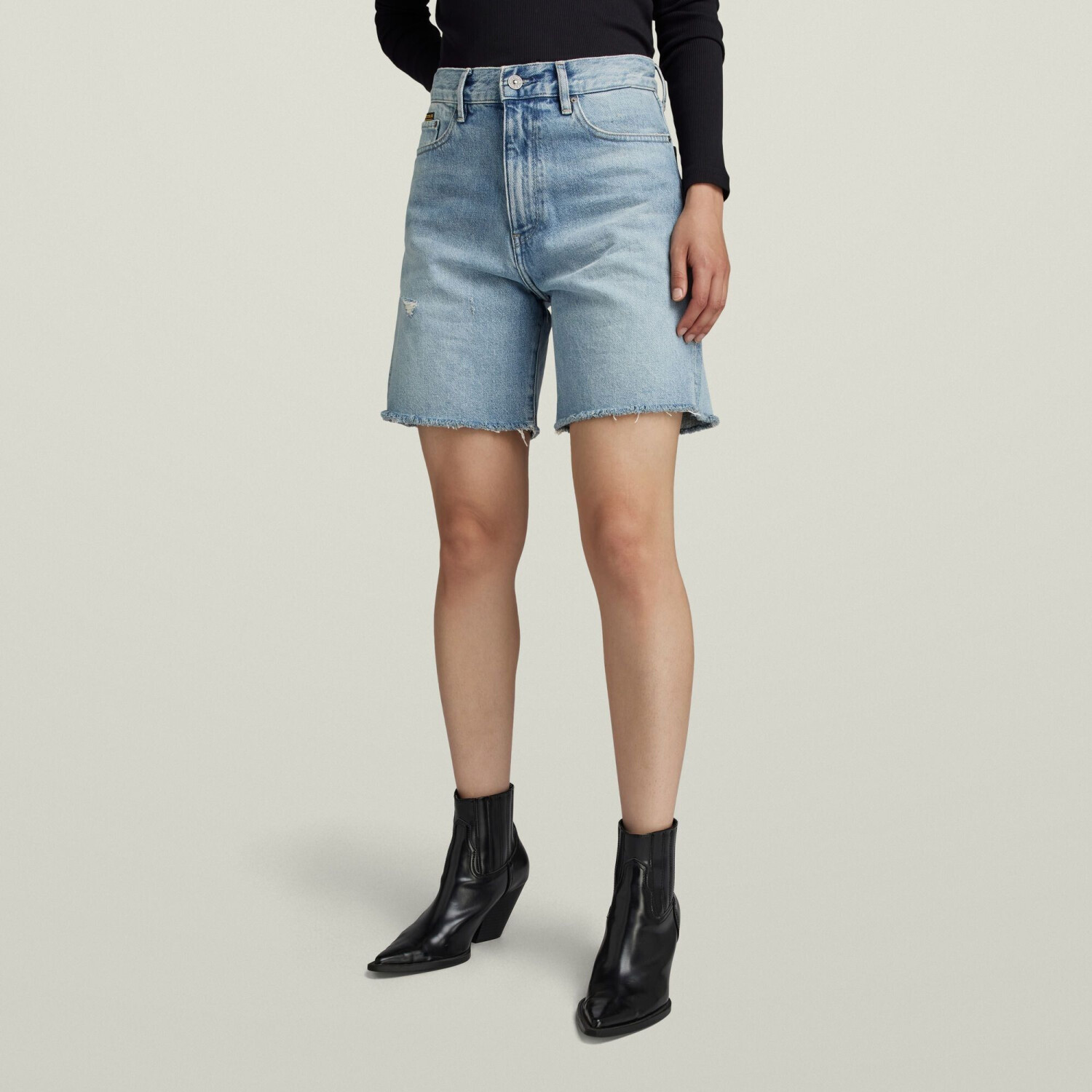 G-Star High Bermuda Shorts Raw Edge(D24372-D436-G674) light blue