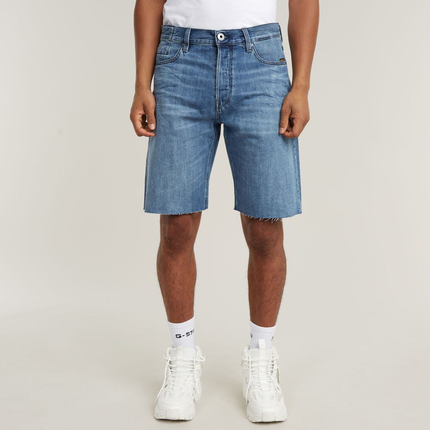 G-Star Dakota Denim Shorts Raw Edge (D24411) faded cliffside blue