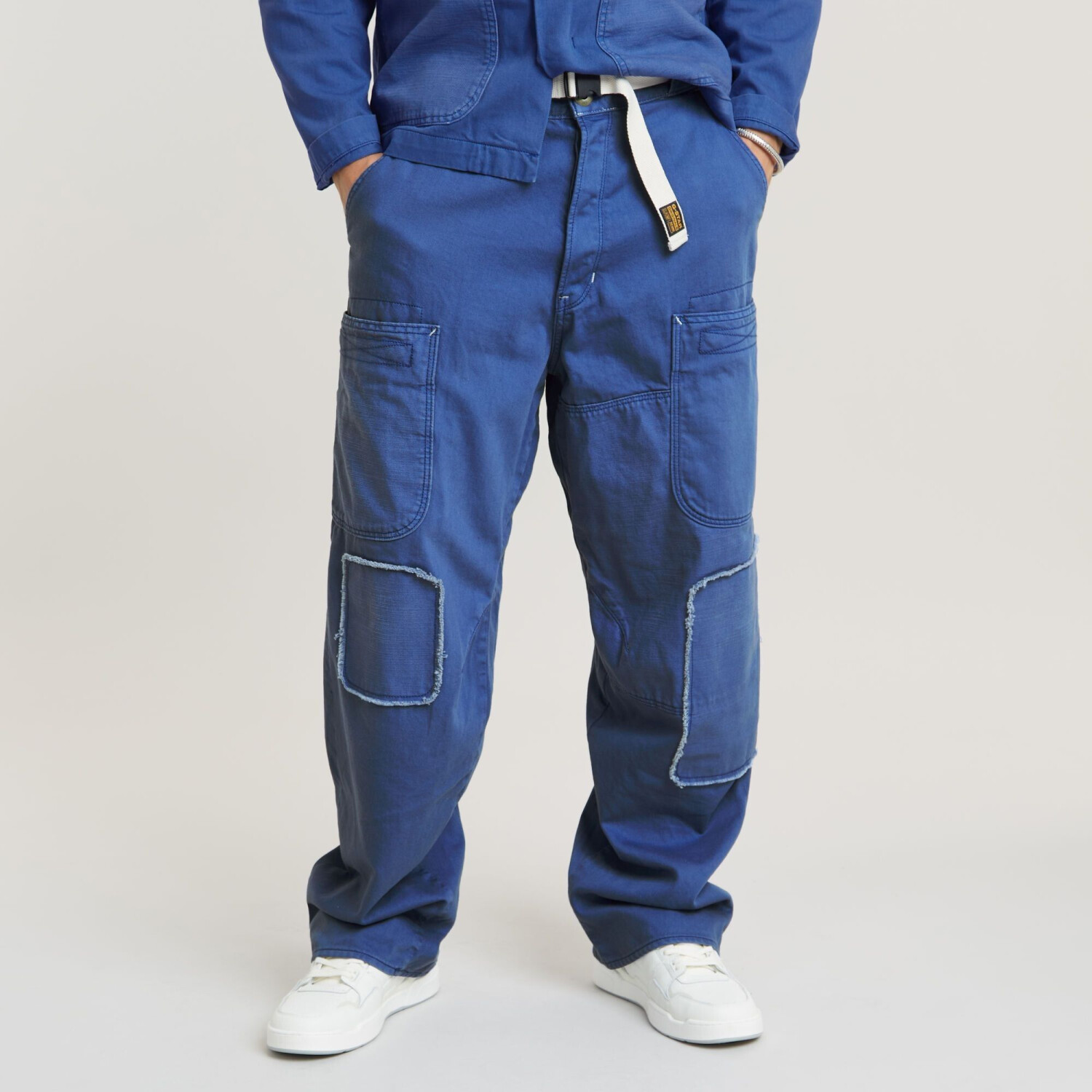 G-Star Travail 3D Relaxed PM Jeans (D24490) faded blue papillon patched