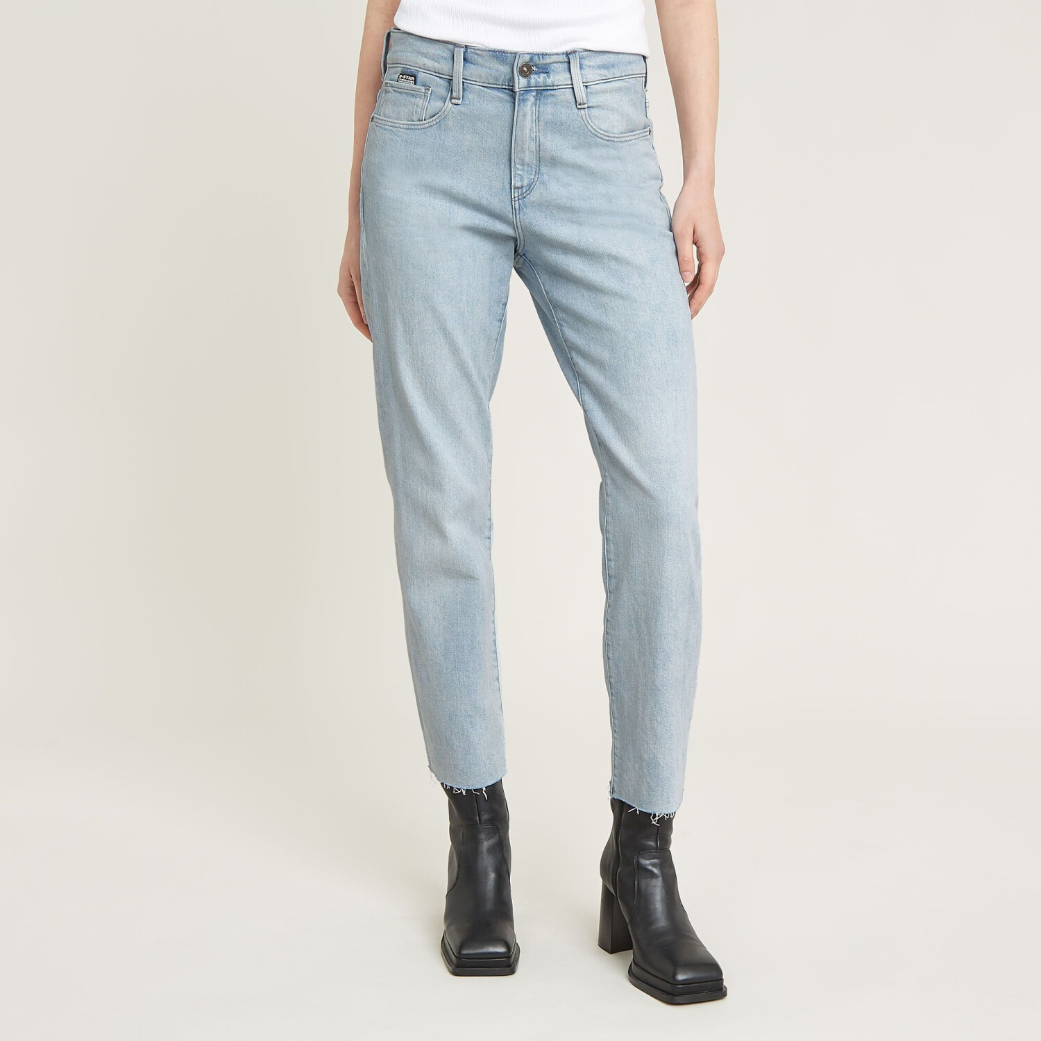 G-Star Strace Straight Cropped Jeans (D24766) sun faded pool side