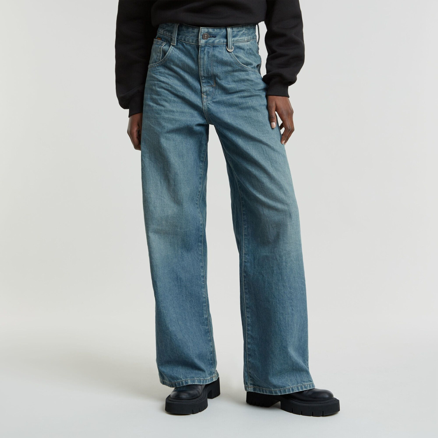 G-Star Skater High Loose Jeans (D25286) faded green glacier
