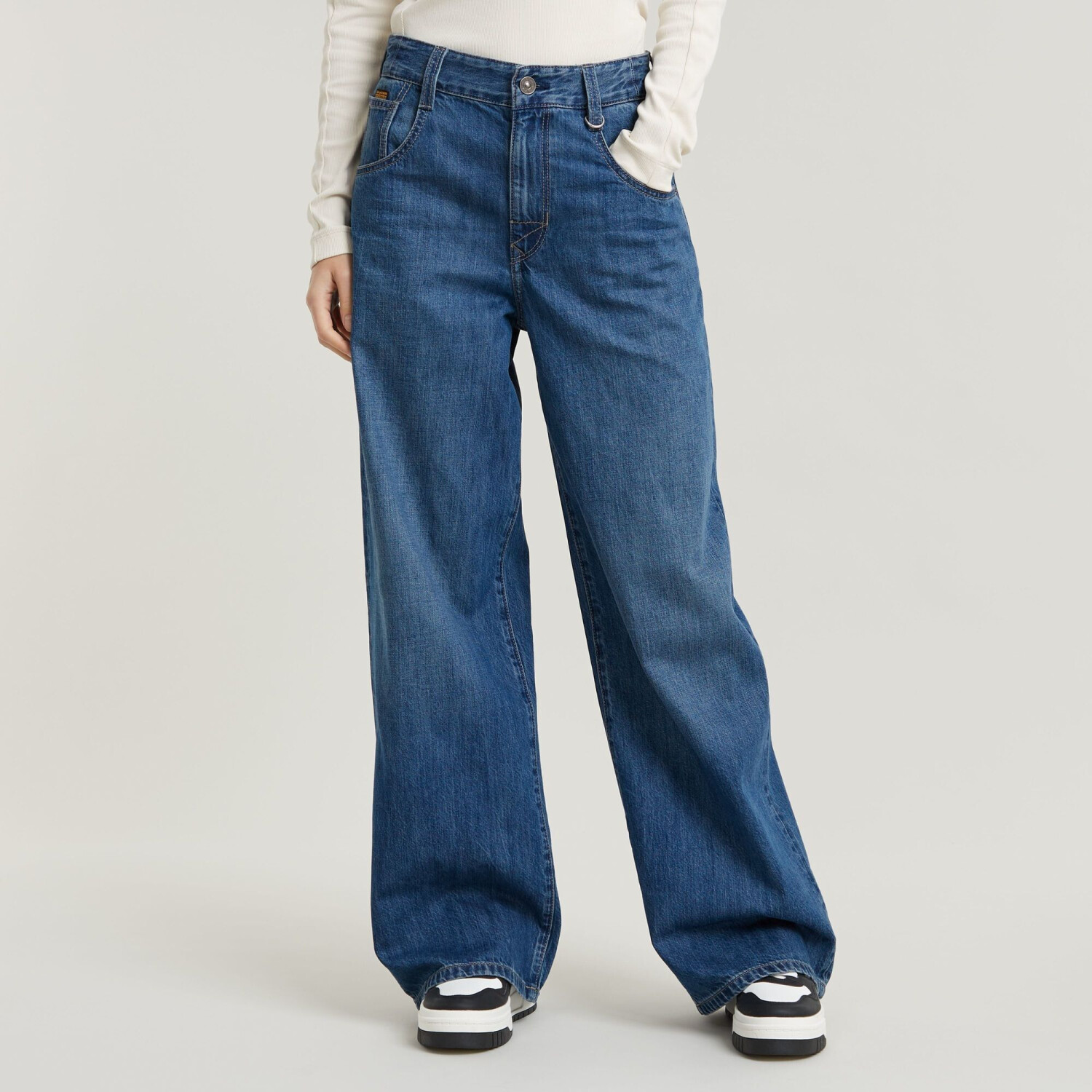 G-Star Skater High Loose Jeans (D25286) faded blue glacier