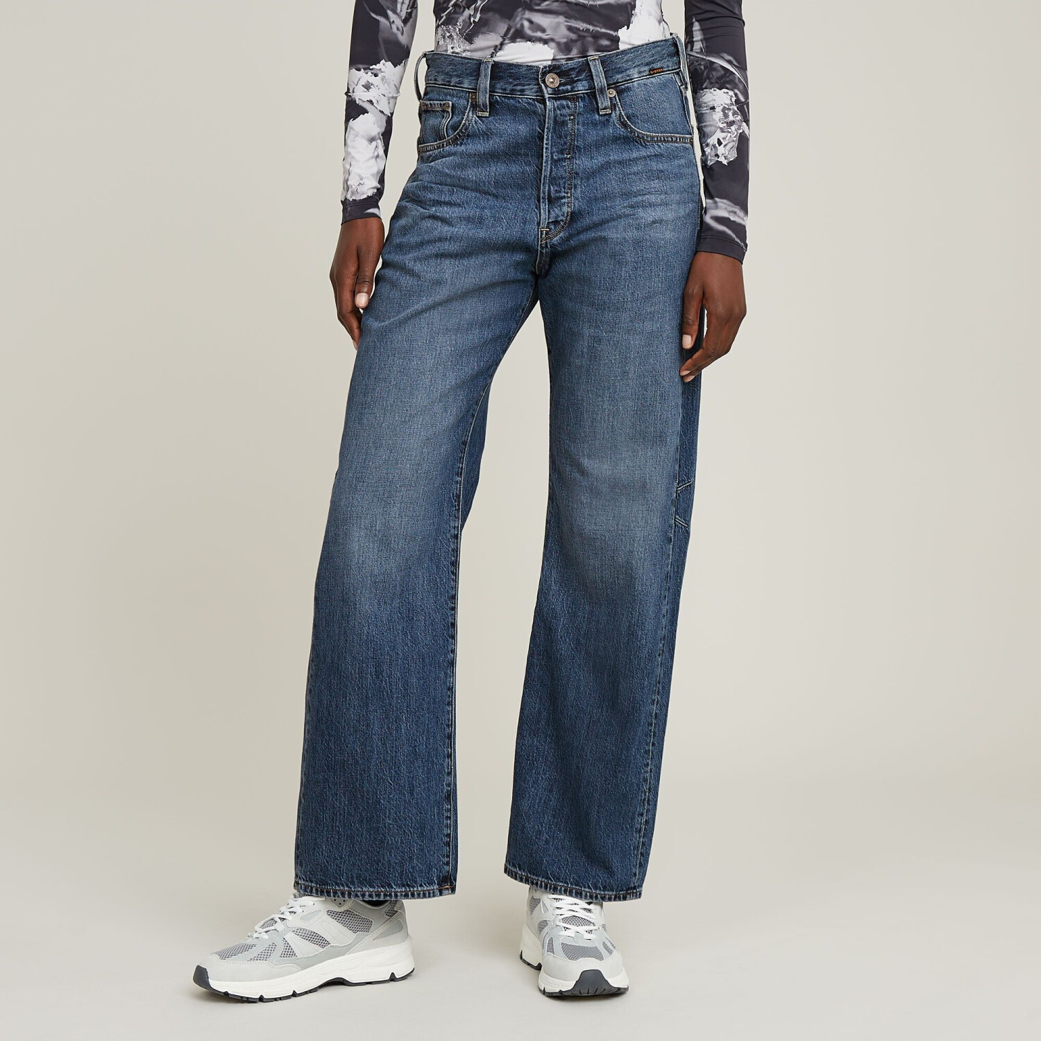G-Star Bowey 3D Boyfriend Jeans (D25372) faded cliffside blue