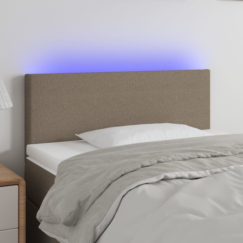 vidaXL LED headboard 144x5x78/88cm fabric (3121330)