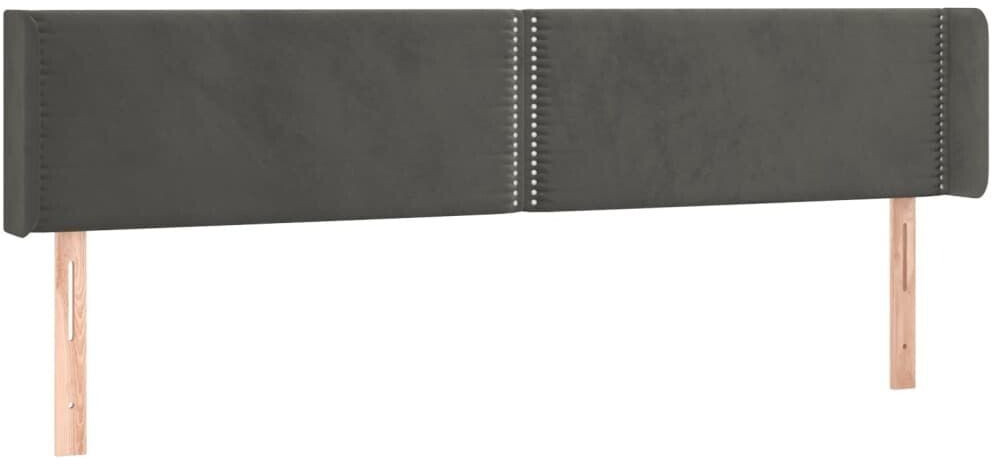 vidaXL LED headboard 163x16x78/88cm velvet (3123151)