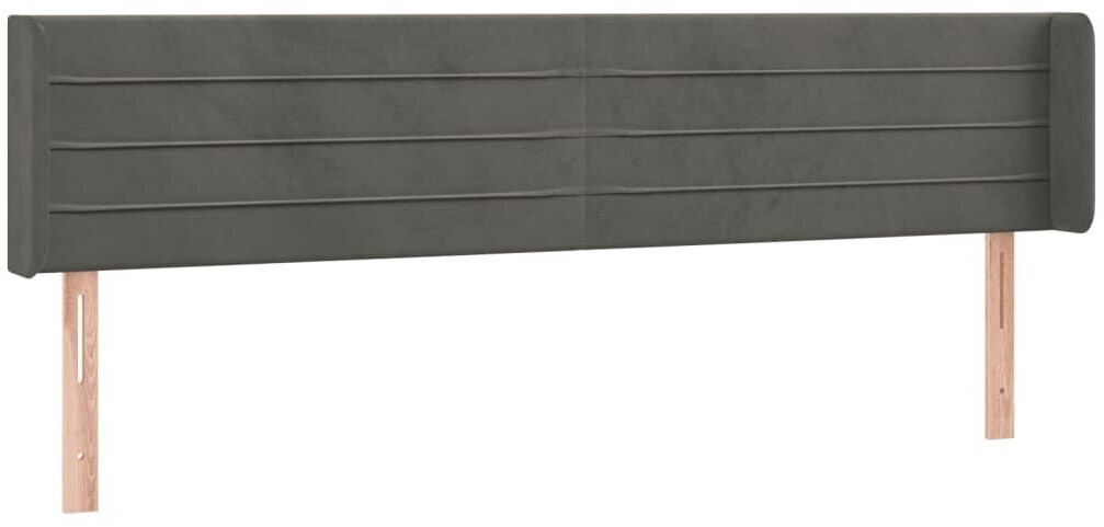 vidaXL LED headboard 163x16x78/88cm velvet (3123431)