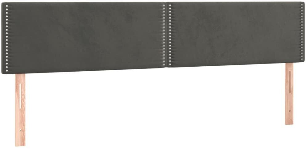 vidaXL LED headboard 180x5x78/88cm velvet (3121533)