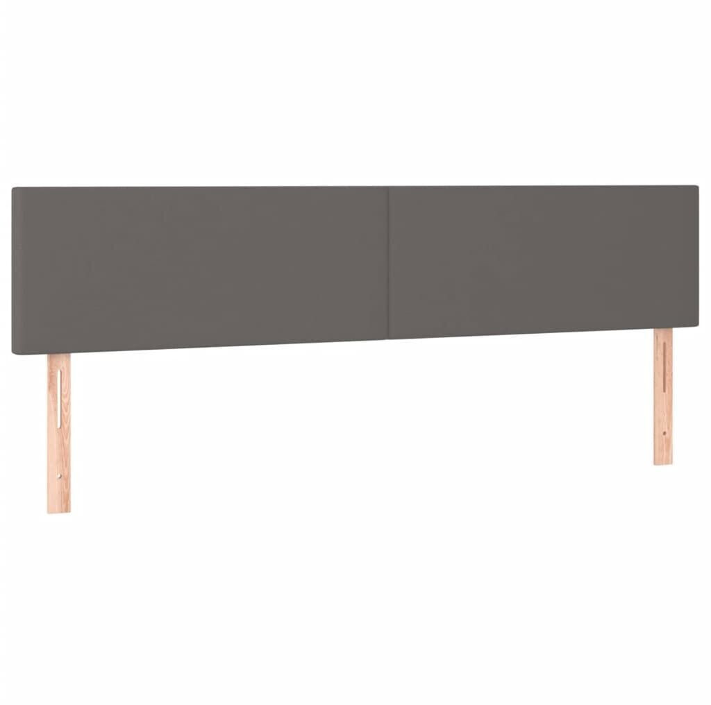 vidaXL LED headboard 200x5x78/88cm artificial leather (3121444)