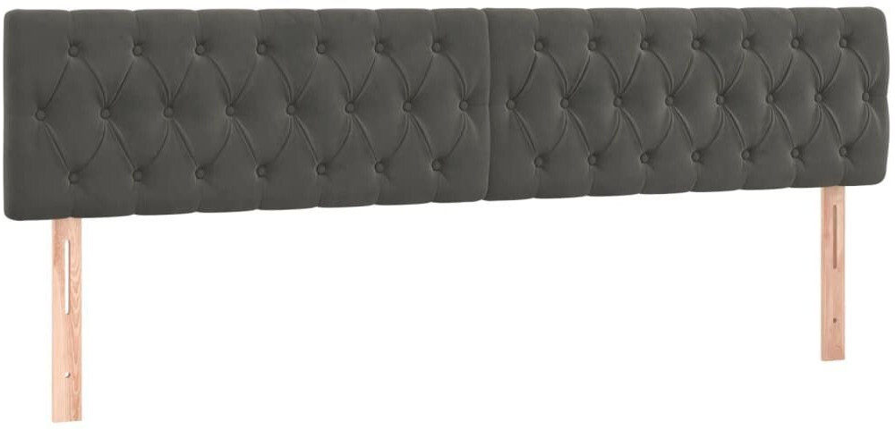 vidaXL LED headboard 200x7x78/88cm velvet (3122015)