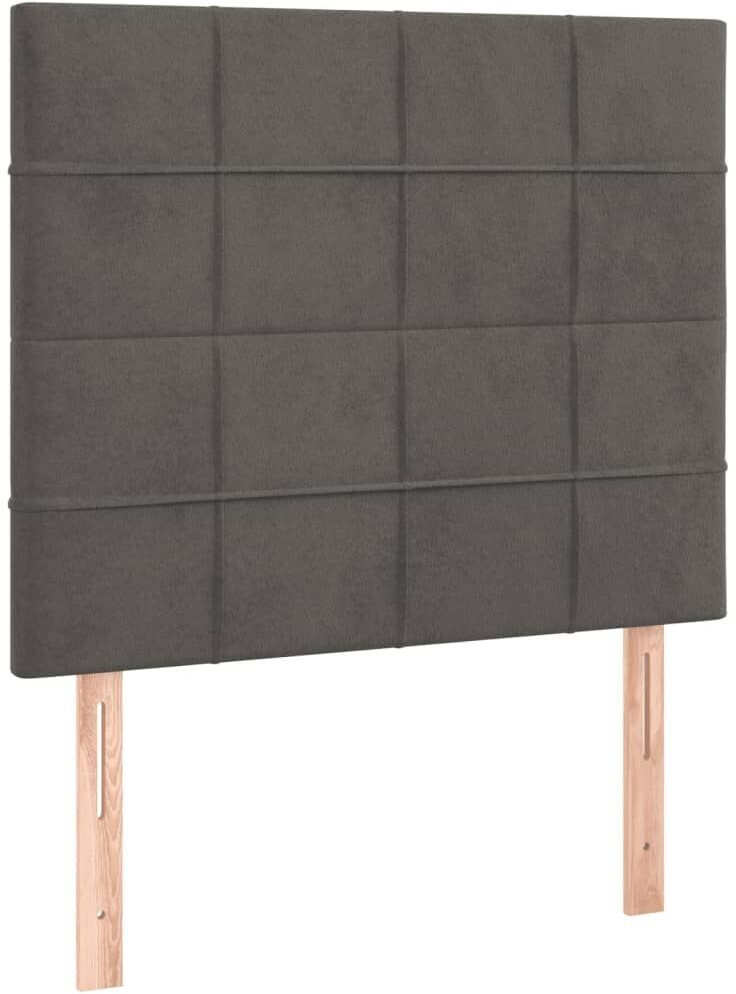 vidaXL LED headboard 80x5x118/128cm velvet (3122455)