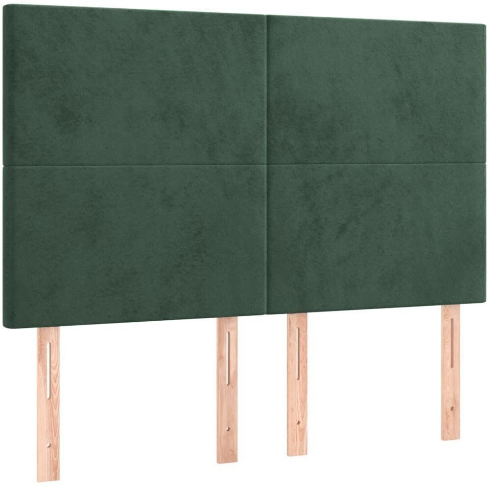 vidaXL LED headboard 144x5x118/128cm velvet (3122195)
