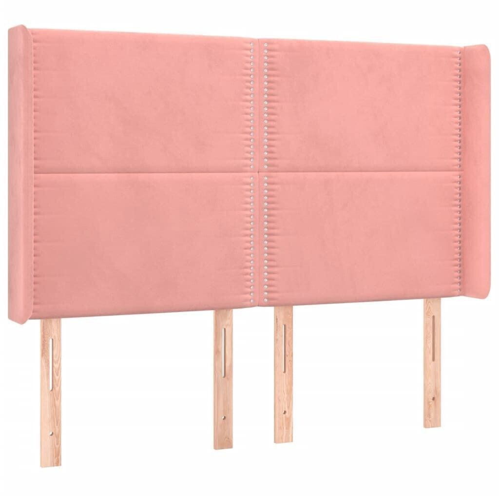 vidaXL LED headboard 147x16x118/128cm velvet (3123961)