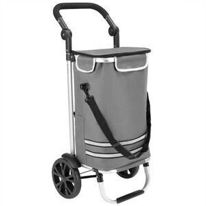 Monzana 2in1 Shopping Trolley 56L grey