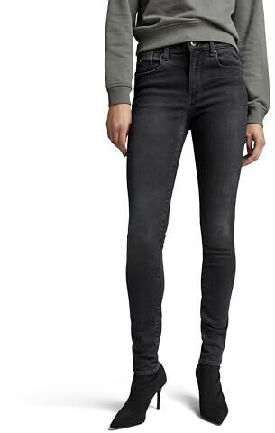 G-Star Lhana Skinny Jeans worn in black onyx