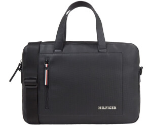Tommy Hilfiger TH Pique Slim Computer Bag 17 AM0AM11784 black ab 104 23 Preisvergleich bei idealo