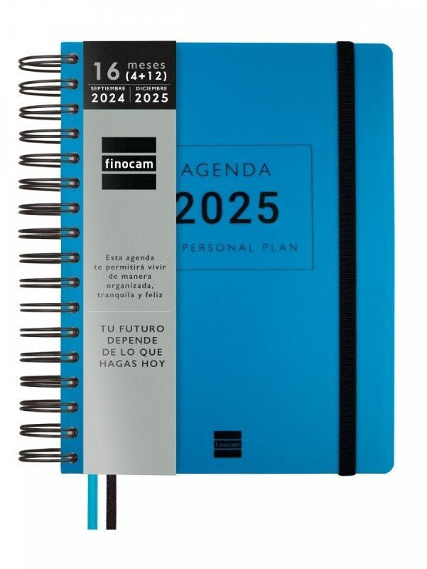 Finocam My Personal Plan Tempus Weekly Planner 16 Months 2024/25 blue