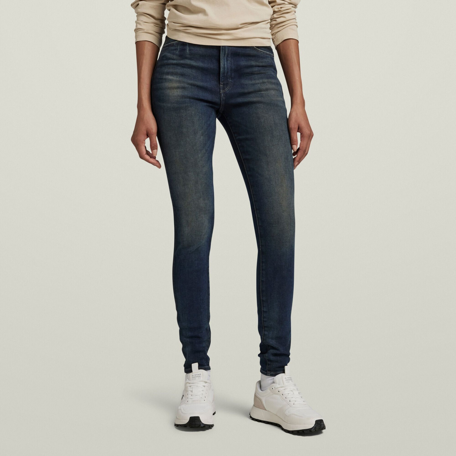 G-Star Kafey Ultra High Waist Skinny Jeans (D15578) antic nebulas