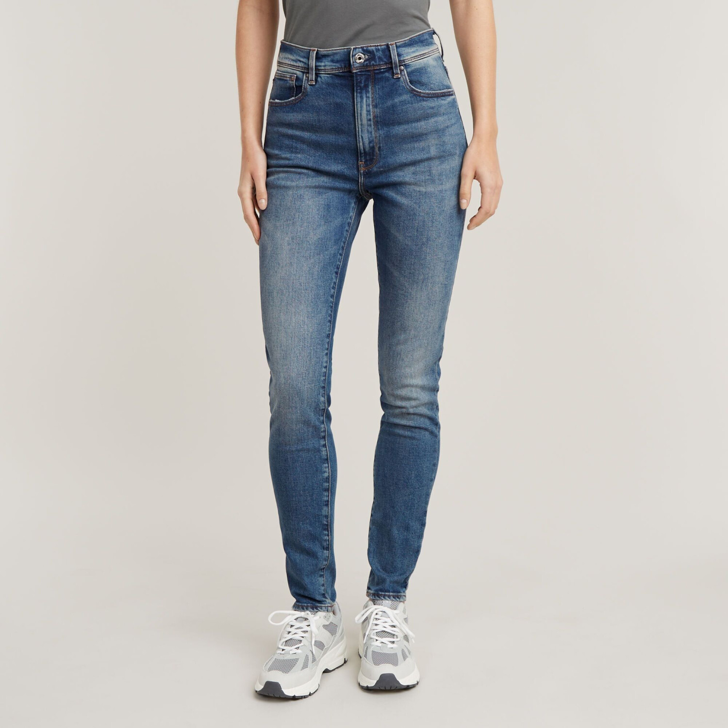G-Star Kafey Ultra High Waist Skinny Jeans (D15578) faded azurite