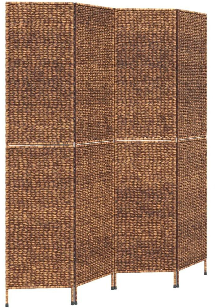 vidaXL Folding screen 4 parts Water hyacinth 163x180cm (355195)